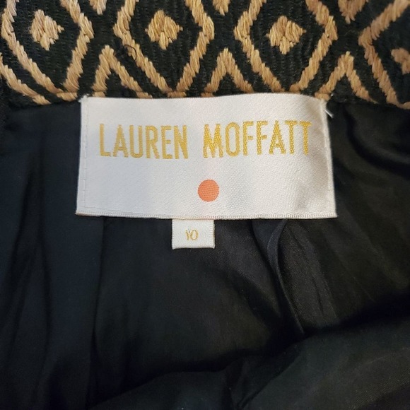 Anthropologie Lauren Moffatt Geometric Neutral Academia skirt w/ pockets Size 10 - Picture 7 of 12